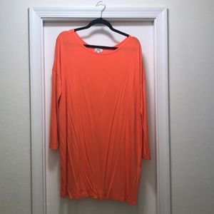 Orange 🍊 Long Sleeve Piko Dress